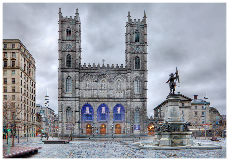 HDR Photography-Notre Dame Basilica,Old Montreal,Quebec